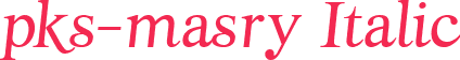 pks-masry Italic